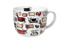 Dvorek 0,75 l - porcelánový hrnek 